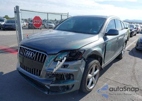 2015 Audi Q7 3.0T S Line Prestige из США, поврежденный, VIN WA1DGAFE2FD010465